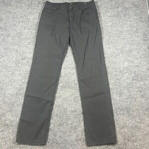 Brax Cooper Fancy BX Regular Fit Pants Mens 34x34 Gray Flat Front Straight Leg